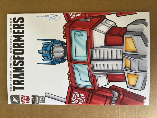 Peter Smith - Original Optimus Prime illustration