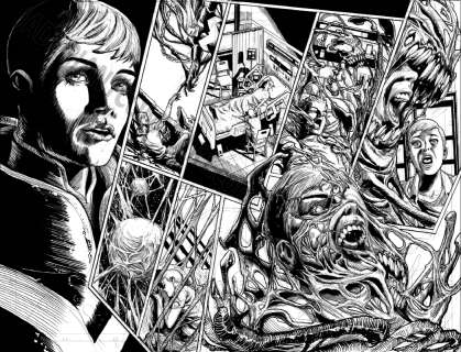 Joe Bennett | Carnage: Black, White & Blood 04 Page 02-03 Issue 04 Page 02-03 | JadeGiant Comic Art