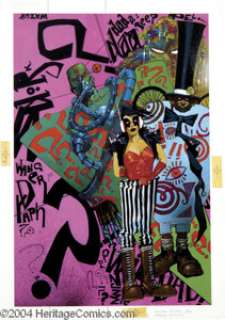 Simon Bisley - Doom Patrol #26 Cover Original Art (DC, 1989). That mad-man from across the pond, Simon Bisley, - | Heritage