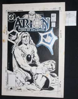 Jan Duursema - Arion, Lord of Atlantis #5 Cover - Garn Daanuth, Arion, & Caculha - 1983 Signed