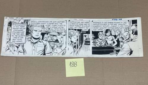 George WUNDER. « Terry ». Encre de Chine pour un strip de « Terry… | misc / divers