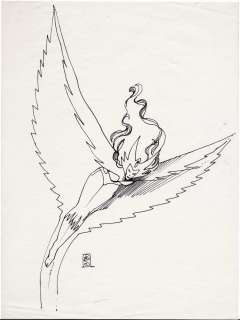 Sienkiewicz, Bill – Early 80‘s Snowbird Illustration !