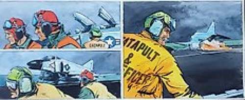 Vance, William - 1 Original colour drawing - La Guerre du pétrole - 1975 | Catawiki