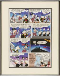 Peter Ledger and Carl Barks - Uncle Scrooge: His Life and Times, page 297 Original Art (Celestial Arts, 1981). -
