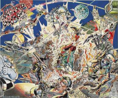 S. Clay Wilson - The Checkered Demon #3 Cover Original Art (Last Gasp, 1979). The Checkered Demon and Ruby the - | Heritage