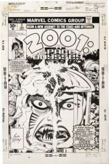 Jack Kirby and John Verpoorten - 2001: A Space Odyssey #2 Cover Original Art (Marvel, 1977). Fiery She Demon, - | Heritage