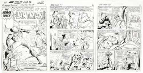 Dick Ayers - Strange Tales #121, Complete 14-page Story "Prisoner of the Plantman" Original Art - | Heritage