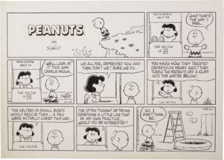 Charles Schulz - Peanuts Sunday Comic Strip Original Art, dated 10-20-91 (United Features Syndicate, - | Heritage