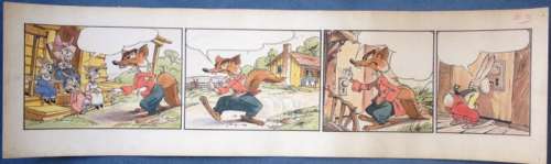 Disney | Original Artwork  - Song of the South  - Brer Rabbit & Brer Fox (1944) | Catawiki