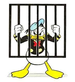 Tony Fernandez - Donald Duck in a Quack of Trouble - Original Painting - 50 x 32 cm | Catawiki