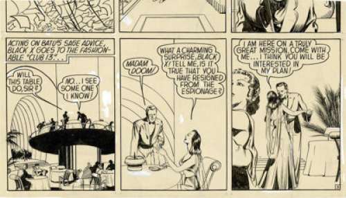 Will Eisner and Dan Zolnerowich Smash Comics #14 Espionage Half-Page 3 Original Art (Quality, 1940). Madam -