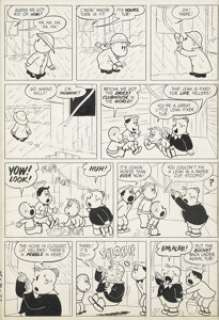 Irving Tripp Marge‘s Little Lulu #106 page 29 Original Art (Dell, 1957). Tubby and the gang make the -