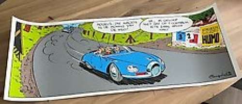 Franquin, André - 1 Silkscreen - Robbedoes en Kwabbernoot - De Koning van de weg - 1998 | Catawiki