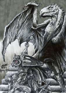 Angel Bazal - Original drawing - Death Dealer - Tribute to Frank Frazetta | Catawiki