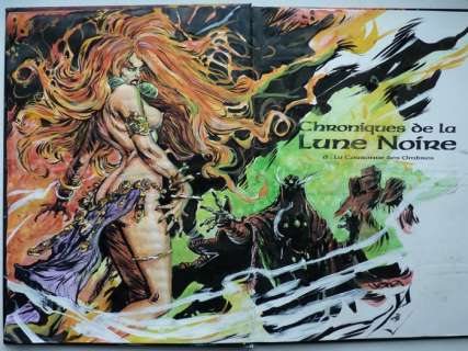 Pontet, Cyril - 1 Original colour drawing - Chroniques de la Lune Noire T6 - La couronne des ombres - Dédicace en couleurs - 2024 | Catawiki