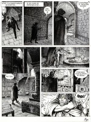 Delaby | L’étoile polaire, Le milieu du ciel, planche originale à l’encre de chine. | Septimus