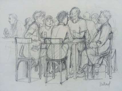 Juillard, André | Original pencil drawing  - Après la pluie  - (1997) | Catawiki