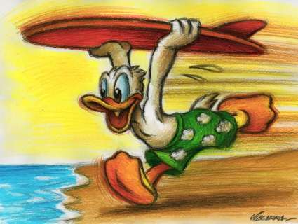 Joan Vizcarra - Donald Duck - Original Drawing | Catawiki