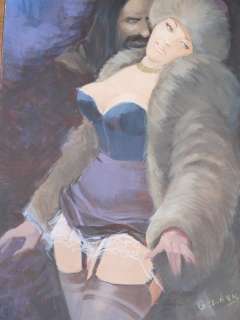 Lévis, Georges - 1 Original colour drawing - Crimes & Délits - 4ème de couverture - 1988 | Catawiki