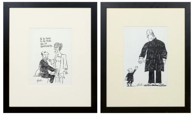 Lot 28 - HOVIV (René HOVIVIAN dit) (1929-2005) Je te tiens, tu me tiens par la… | misc / divers