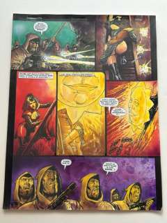 Ezquerra, Carlos - 1 Original colour page - Durham Red - Island of the Damned, Durham’s Plan - 1992