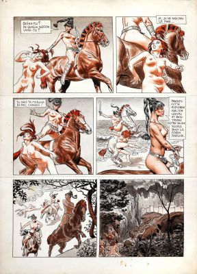 Lot 258 - CUVELIER, Paul (1923-1978): Epoxy Planche Originale en couleur… | misc / divers
