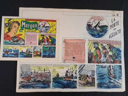 Ferdinando Tacconi, Gian Giacomo Dalmasso - 6 Original page - Morgan il Corsaro - La Morte in Agguato | Catawiki