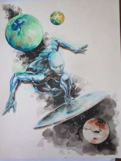 Sanglan, Jean Louis - 1 Original colour drawing - The Silver Surfer - 2020 | Catawiki