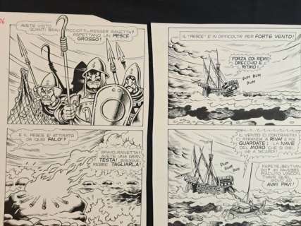 Magnus & Romanini - 2 Original page - La Compagnia della Forca - "La Traversata Maledetta" - 1978 | Catawiki