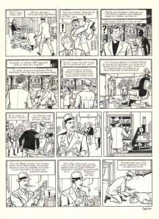 Antoine Aubin - Planche originale n°41 - Huit heures à Berlin - Blake et Mortimer