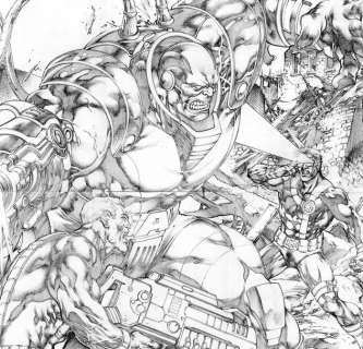Jose Luis - 1 Original drawing - X-Men - Cable et Cyclops vs Apocalypse - 2015 | Catawiki