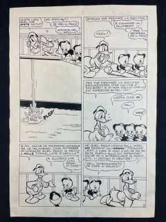 Carpi, Chierchini - 1 Original page - Donald Duck - "Paperino e il Muro del Riso " - 1954 | Catawiki