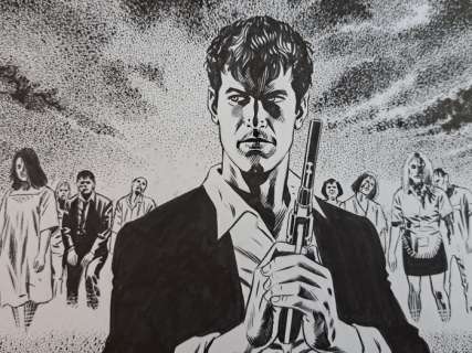 Civitelli, Fabio - 1 Original drawing - Dylan Dog - "L’Alba dei Morti Viventi" | Catawiki