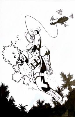 Raymar Brunson | Raymar Brunson - G.I. Joe Stalker - Pin-UP / Fan Art | Panel Punk Comics Originals