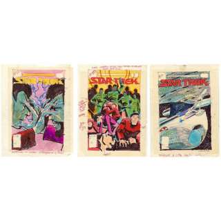 DC Comics - Star Trek No. 10-12 Final Cover Prelims by Ed Hannigan | Propstore