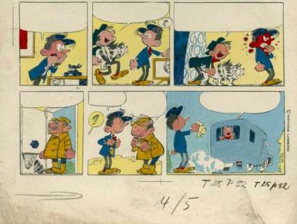 Franquin, André - 1 Bleu de coloriage - Ton en Tinneke | Catawiki