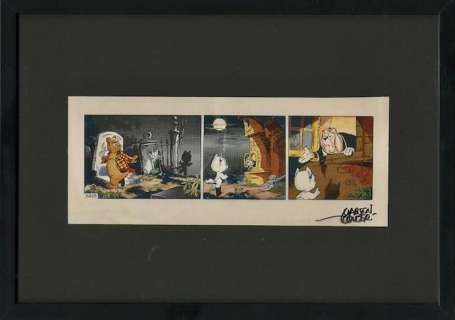 Toonder, Marten - 1 Coloriage d’une bande quotidienne complète - Heer Bommel en De Zwarte Zwadderneel - 1970 | Catawiki