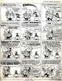 GREG Michel  - Achille Talon  - Planche 1 d’un gag en deux planches Talon de chèque[...] | Vermot et Associés