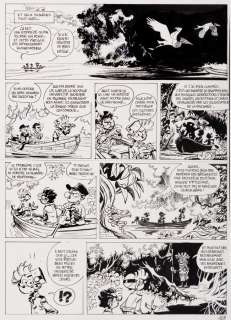 Yoann - Spirou et Fantasio, planche n°16 Ã  l‘encre de…