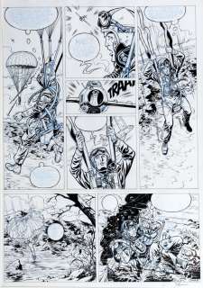 Arroyo - Buck Danny, planche n°5 Ã  l‘encre de Chine et…