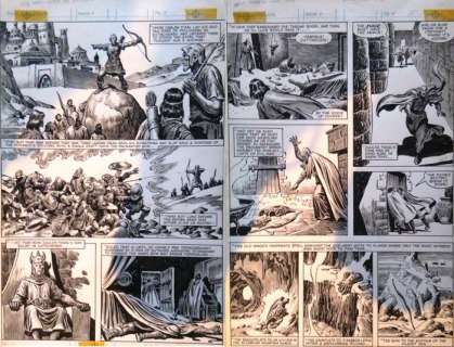Buscema, John | 2 Original pages (p.4 + 5)  - Savage Sword of Conan 87  - (1985) | Catawiki