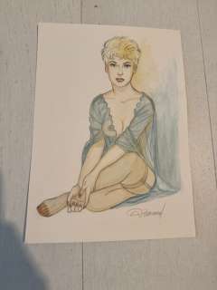 Renaud Denauw - 1 Original colour drawing - Jessica Blandy | Catawiki