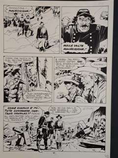 Ticci, GIovanni - 1 Original page - Tex - Le Colline del Vento - La Stampede - 1990 | Catawiki