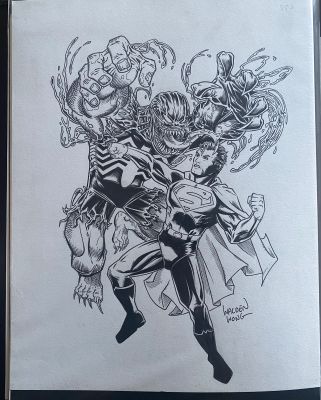 Walden Wong | Venomized Hulk versus Superman | Walden Wong