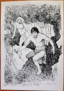 De Heij, Fred - 1 Original drawing - Tarzan en Jane | Catawiki