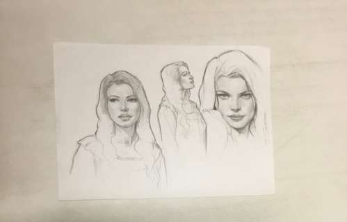 Calderón, Jaime - 1 Original preliminary drawing - La Maison Usher - 2023 | Catawiki