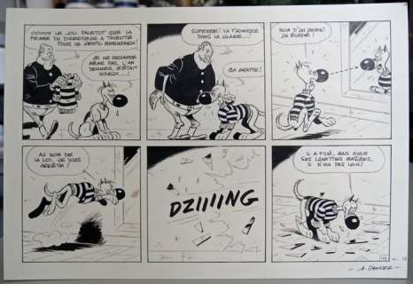 Janvier, Michel - 1 Demi-planche originale - Rantanplan | Catawiki