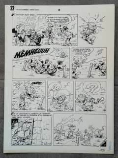 Seron, Pierre - 1 Original page - Les Petits Hommes et mini-gagagags - T25 - page 22 - 1989 | Catawiki
