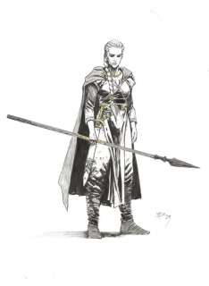 Paunović, Dragan - 1 Original drawing - La Geste des Chevaliers Dragons - Guerrière - 2023 | Catawiki