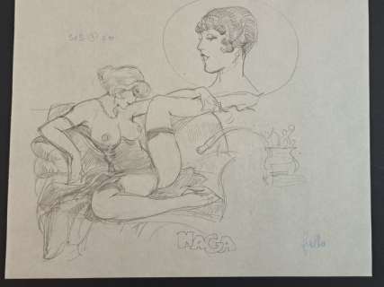 Frollo, Leone - 1 Original colour drawing - Naga | Catawiki